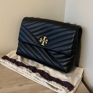 Tory Burch Kira Convertible Shoulder Bag (black)